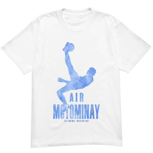 Air McTominay Scott McTominay bicycle kick Scotland national team 2026 World Cup t-shirt printed on 100% organic cotton. Scotland t-shirts. NaeName Apparel Made in Glasgow