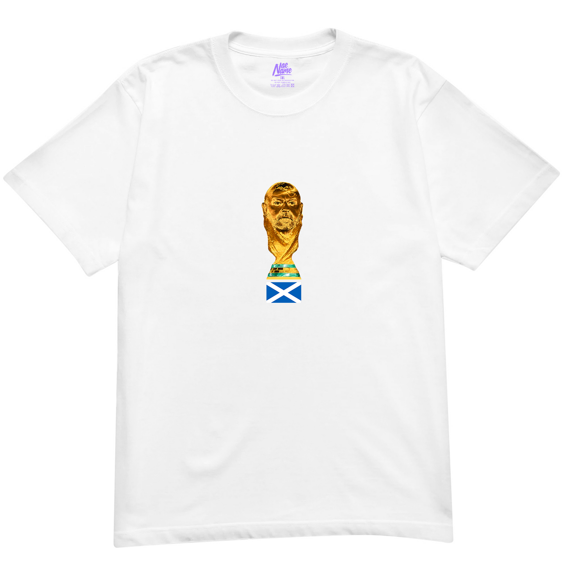 Steve Clarke Scotland World Cup 2026 Graphic T-shirt. First World Cup since 1998 led by Steve Clarke. We'll be coming. DTF printed onto premium heavyweight cotton T-shirt. Made in Glasgow. Scotland t-shirts.