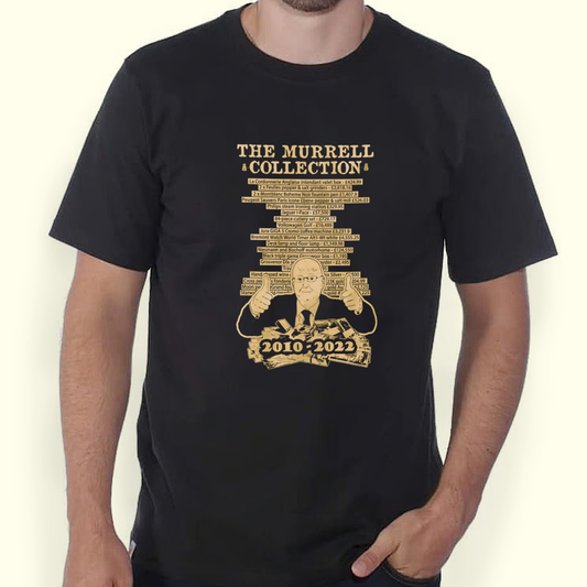 The Murrell Collection - Peter Murrell Graphic T-shirt, DTF printed onto premium heavyweight cotton T-shirt. Made in Glasgow. Scotland t-shirts.